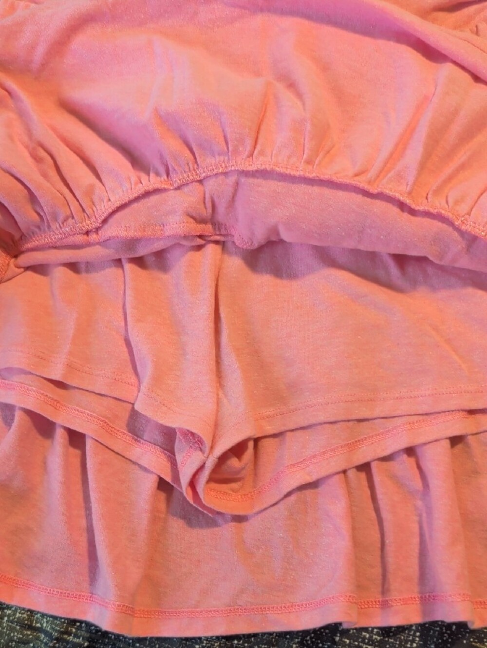 Girls Pink Ruffle Mini Skort - Picture 4 of 4
